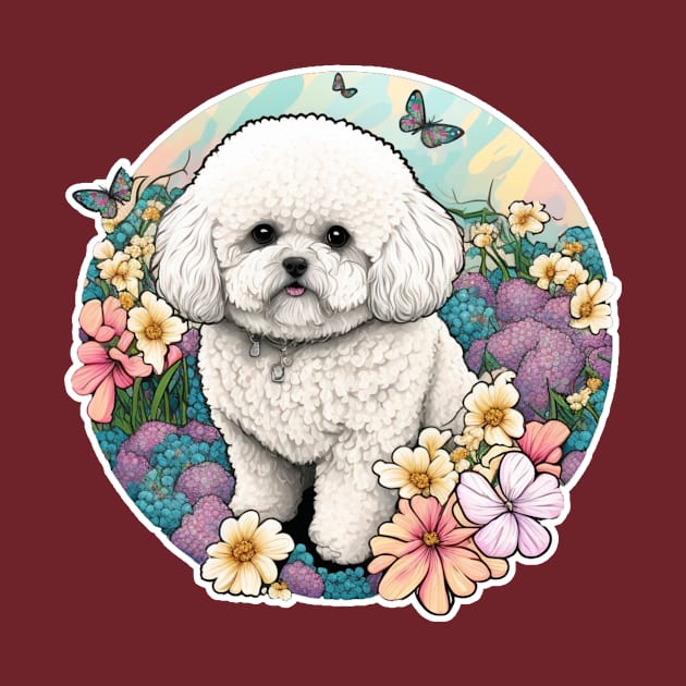 WaterColour Bichon Frisé by Zoo state of mind