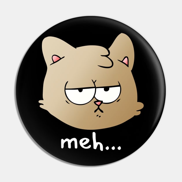 Meh Cat Pin by GMAT