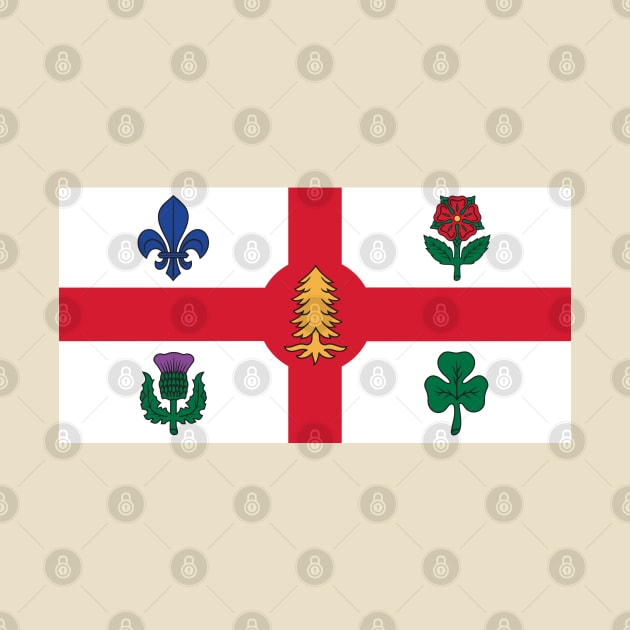 Flag of Montreal, Quebec by brigadeiro