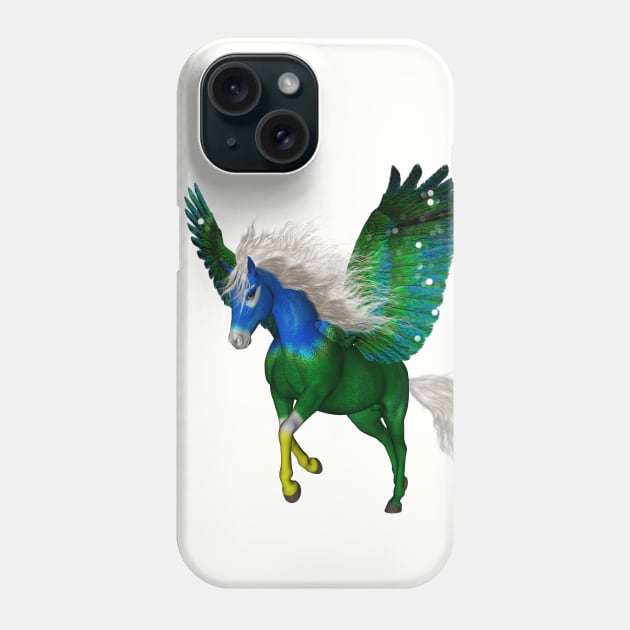 Wonderful pegasus in the sky Phone Case by Nicky2342