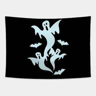 Spooky Ghosts illustration for Halloween Gifts Tapestry