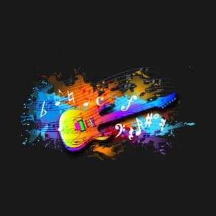 Watercolour Guitar T-Shirt