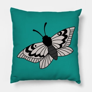 dark butterfly Pillow