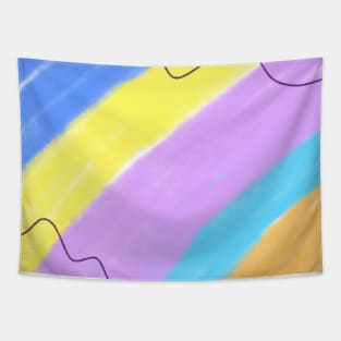 Colorful watercolor art design Tapestry