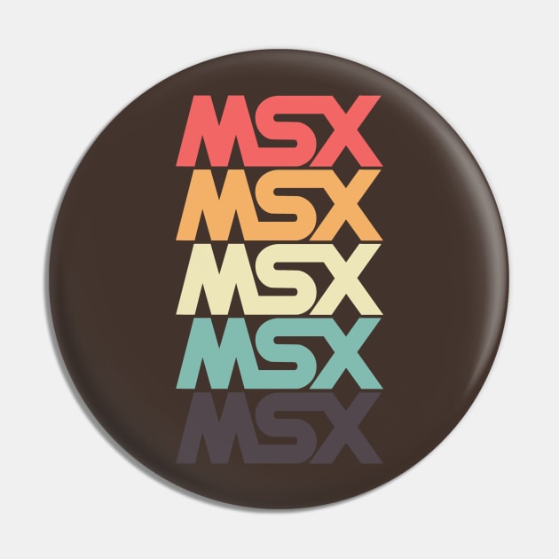 MSX Logo - Vintage Retro Computer Pin by Issho Ni