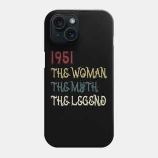 Vintage Retro 1951 Legend Gift 69th Birthday Womens Phone Case