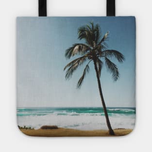 Palm tree by the Beach Tote