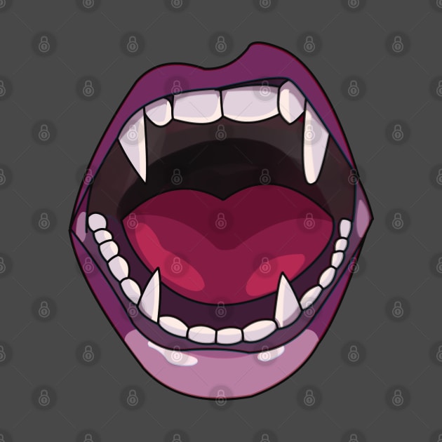 vampire mouth - vampire teeth by persa