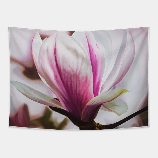 Magnolia - spring blossom in pink! Tapestry by EmilyBickell