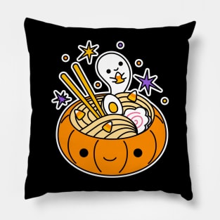 Halloween pumpkin noodles Pillow