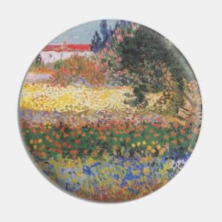 Vincent Van Gogh- Flowering Garden Pin