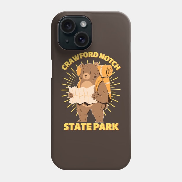 Crawford Notch State Park Camping Bear Phone Case by Caring is Cool