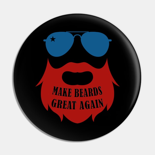 Mens Make Beards Great Again Beard designs for Him Men Gift 2 Pin by merchlovers