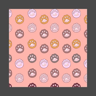 Lovely Paw Pattern T-Shirt