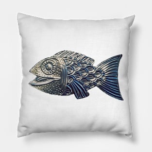 Metallic Fish Pillow