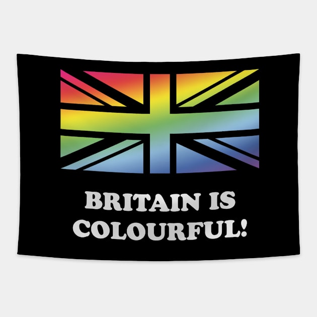 Britain Is Colourful! (Union Jack / United Kingdom) Tapestry by MrFaulbaum