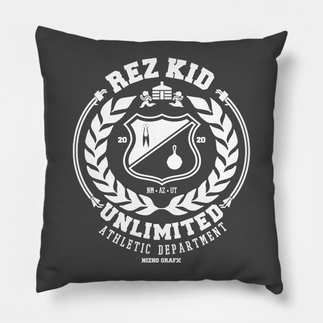 Run Jump Sit Eat Pillow by Shawn 