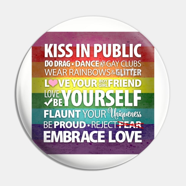 Kiss In Public Pin by scottnic