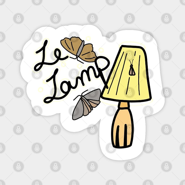 Moth madness le lamp Magnet by Madisonrae15