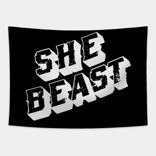 She Beast (choose your color) Tapestry