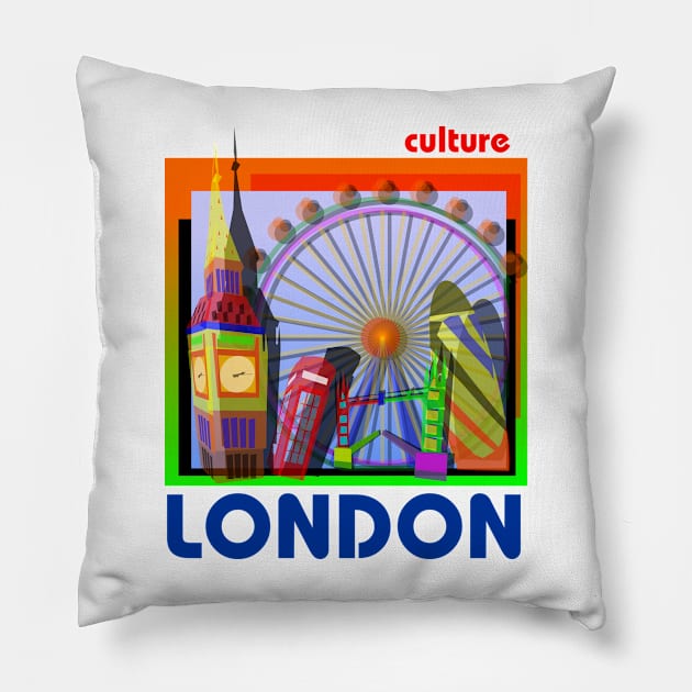 LONDON Pillow by IconAge