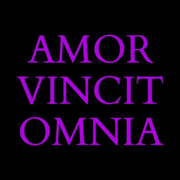 Cupid Vincit Omnia - Love defeats everything T-shirt by Qwerdenker Music Merch