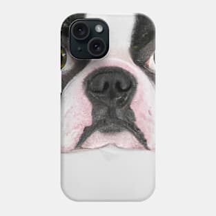 Cute Boston Terrier Drawing Phone Case