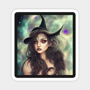 Women Wicca Art Witchy Artwork Beautiful Witch Girl 5 Magnet