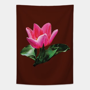 One Pink Tulip Tapestry