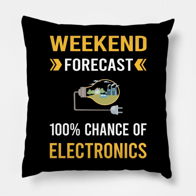 Weekend Forecast Electronics Pillow by Good Day