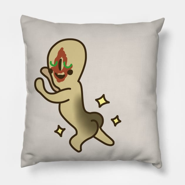 SCP-173 Pillow by orbart