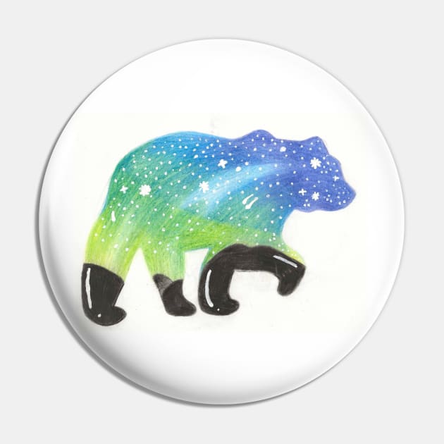 starry bear Pin by OpaqueMoon