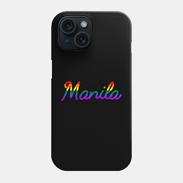 Manila Pride march LGBT Rainbow Flag Phone Case by Scar