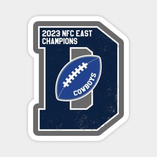 Big Bold Dallas Cowboys 2023 NFC East Champs Magnet