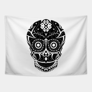 negative zone skull mask ecopop Tapestry