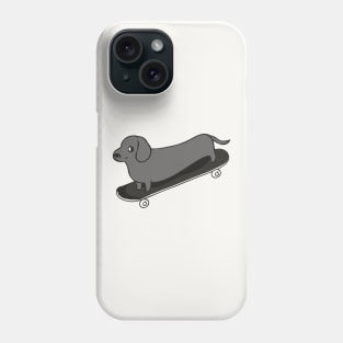 Skateboarding Dachshund Phone Case