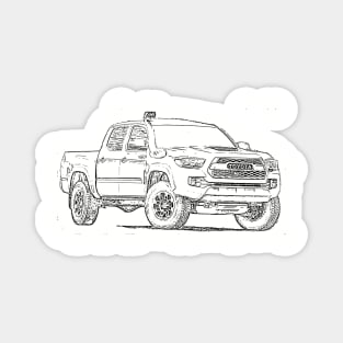 Tacoma TRD Pro Sketch Magnet