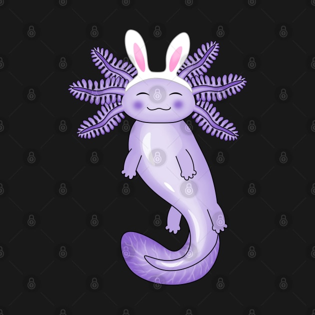 Cute Easter Axolotl by Purrfect