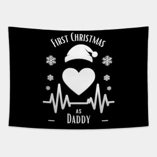 First Christmas As Daddy Tapestry