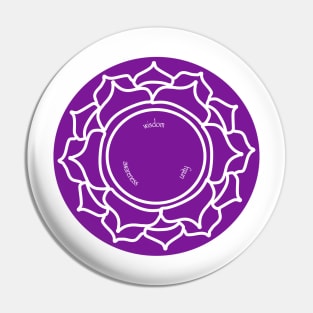 Crown Chakra - gateway to enlightenment Pin