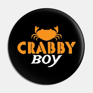 Crab Boy Men Ocean Hermit Marine Life Pin