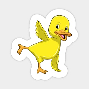 Duck at Yoga Stretching exercise Magnet