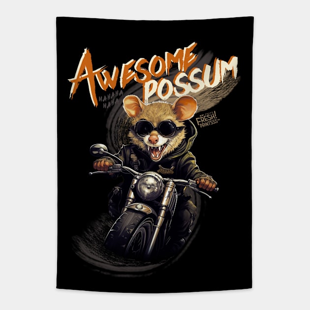 Awesome Possum Tapestry by Fresh! Printsss ™