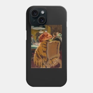 baccarat the fur cape 1920 - Walter Sickert Phone Case