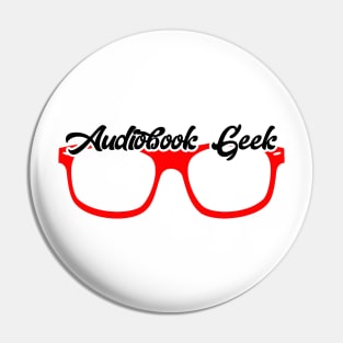 Audiobook Geek Red Pin