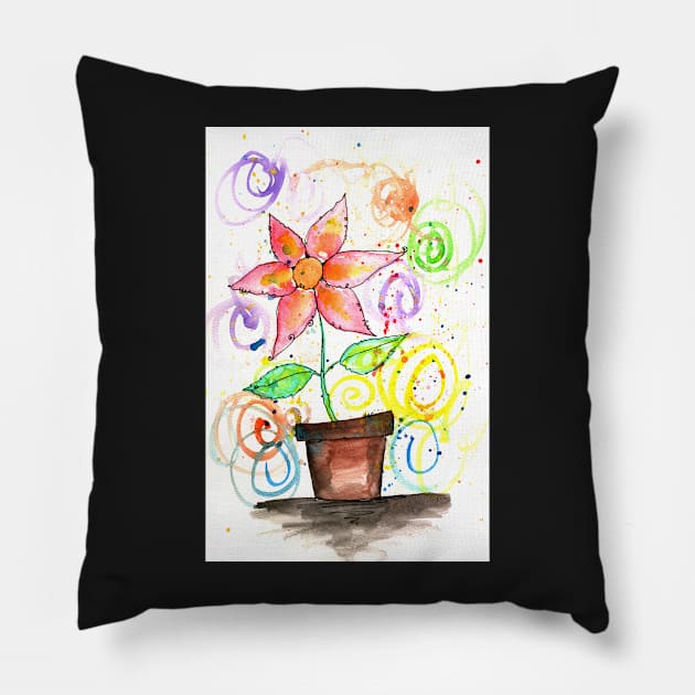 Flowers for you! Pillow by SimoneMonschein