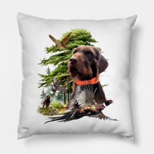 Pudelpointer , bird hunting Pillow