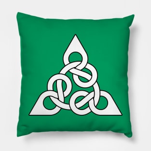 Figure Eight Endless Knot Triangle Pillow