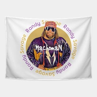 FAMOUS WWE MACHOMAN Tapestry