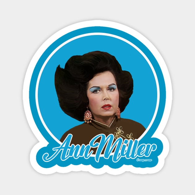 Ann Miller Magnet by Camp.o.rama